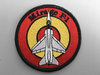 Mirage F-1 embroidered patch with thermo-adhesive back