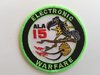 Embroidered patch ALA 15 ELECTRONIC WARFARE. Iron sticky back