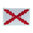 Embroidered patch flag Cruz de San Andrés . Iron sticky back