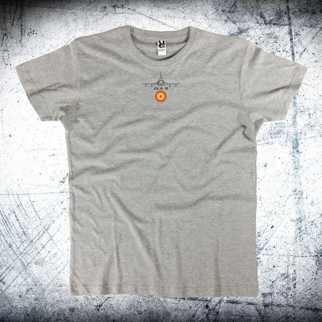 Camiseta gris vigore Ala 11 CREW - aviación militar española