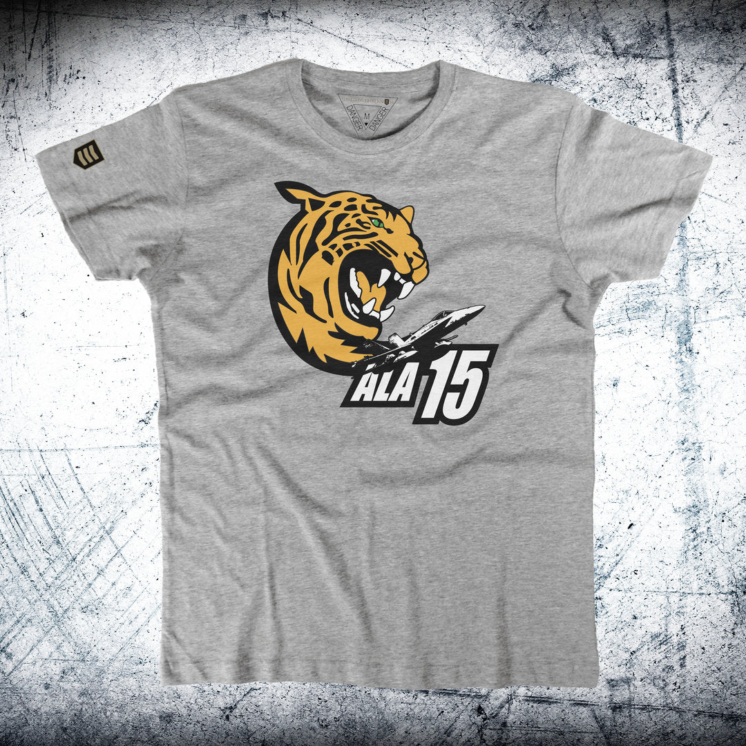 Camiseta Tigre Ala 15 color gris - F-18 Hornet Ejército del Aire España