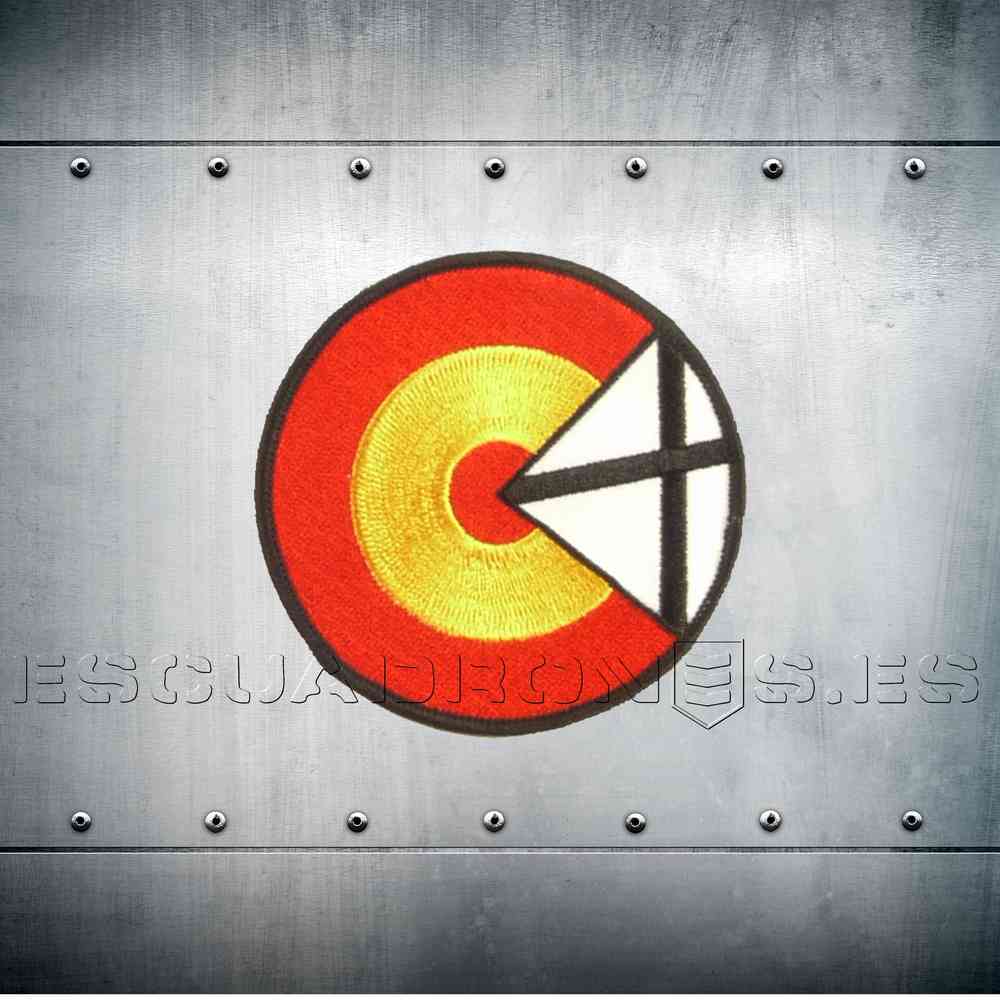 Parche bordado escarapela española clásica 8cm - Emblema oficial aviación militar Ejército del Aire España