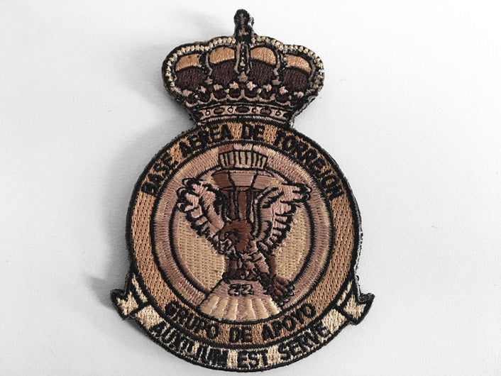 Parche bordado Grupo de Apoyo B.A. Torrejón árido de 9cm con velcro - Base Aérea Torrejón de Ardoz Ejército del Aire