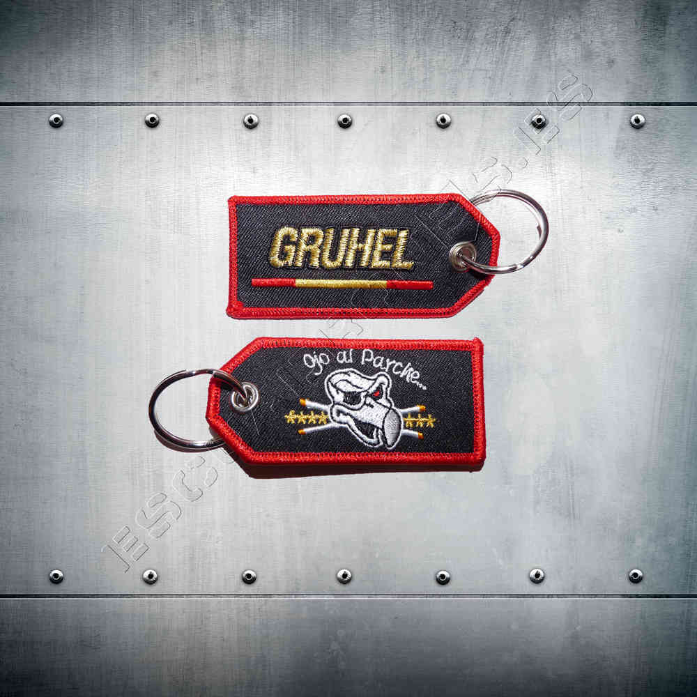 Llavero bordado GRUHEL Guardia Civil oficial Grupo de Helicópteros Benemérita