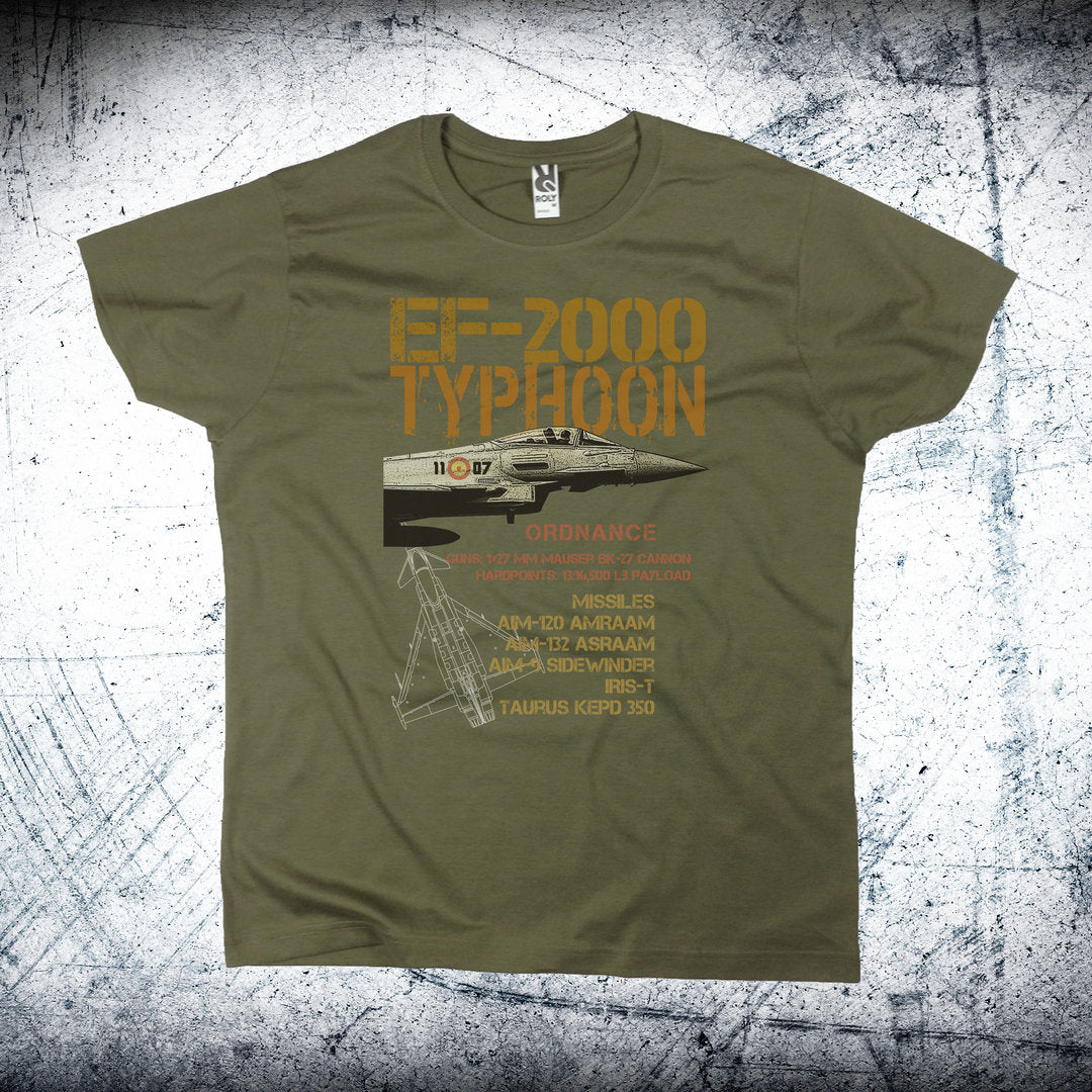 Camiseta caqui Ala 11 Ordnance - armamento Eurofighter