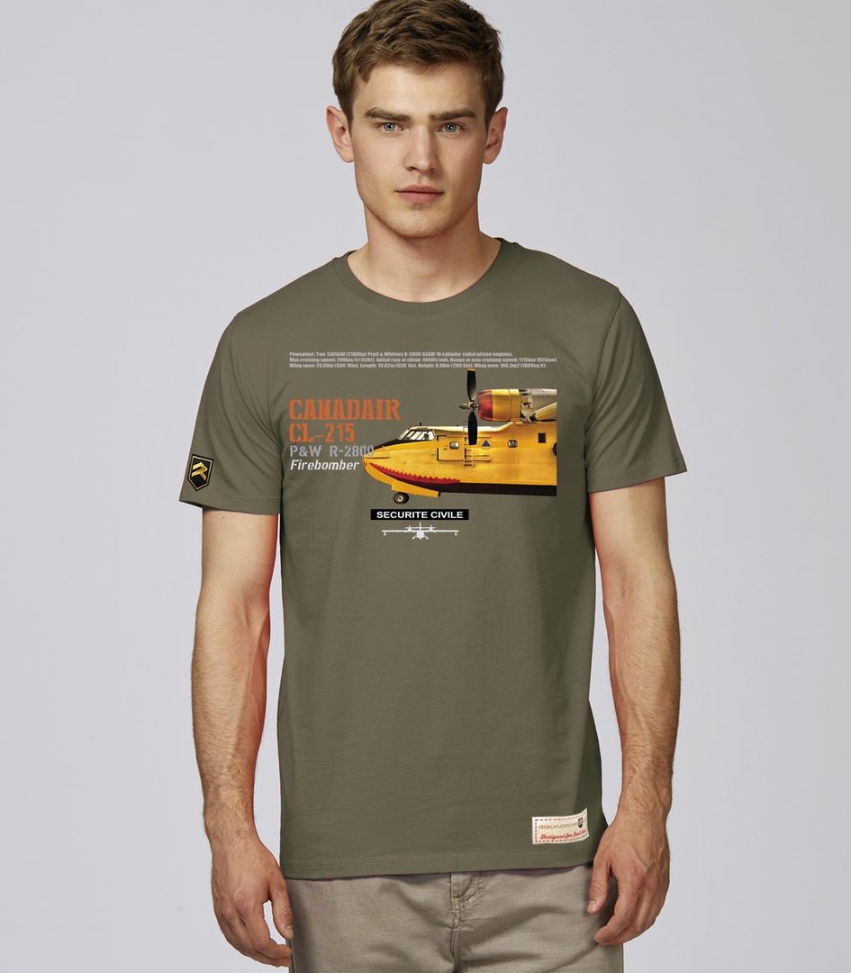 Camiseta CL 215 CANADAIR Securite Civile PREMIUM
