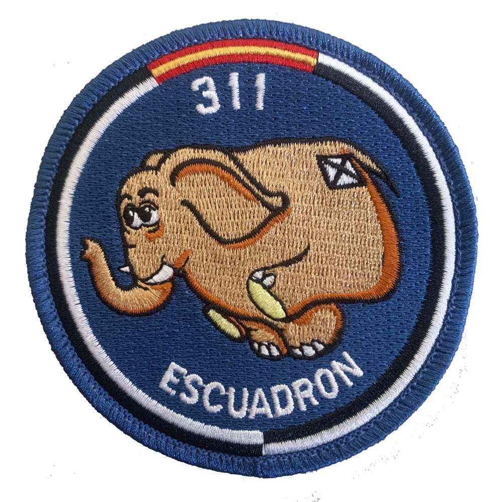 Parche Bordado 311 escuadron Ala31 2023 con velcro