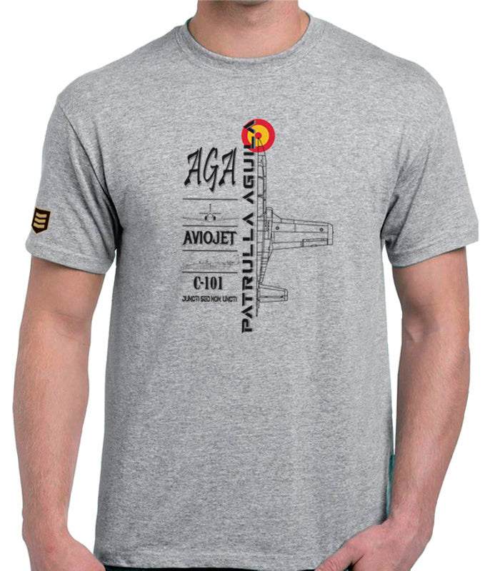 Camiseta militar AGA C-101 Patrulla Aguila Aviojet profile