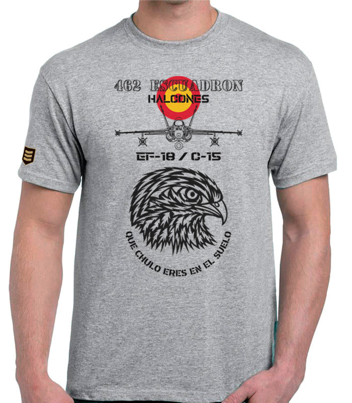 Camiseta militar 462SQN Halcones EF18 Hornet heritage