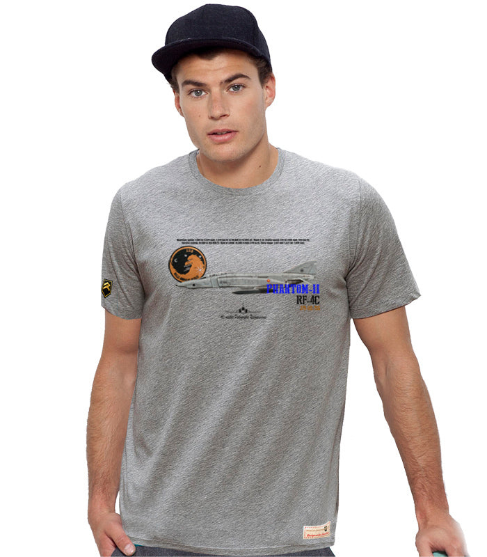 Camiseta RF-4C Phantom II Ala 12 gris - Aviación táctica Torrejón vintage