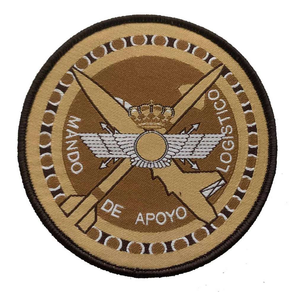 Parche tejido escudo MALOG árido de 8,5cm con velcro - Mando de Apoyo Logístico Ejército del Aire