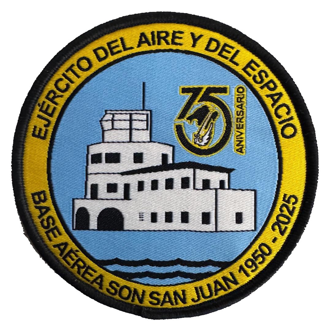 Parche tejido 75 Aniversario Base Aérea Son San Juan c/v*