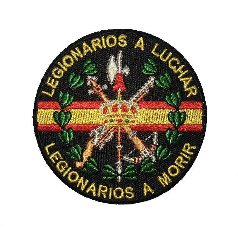 Parche bordado "Legionarios a Luchar" termoadhesivo de 8cm - Legión Española Ejército de Tierra grito de guerra