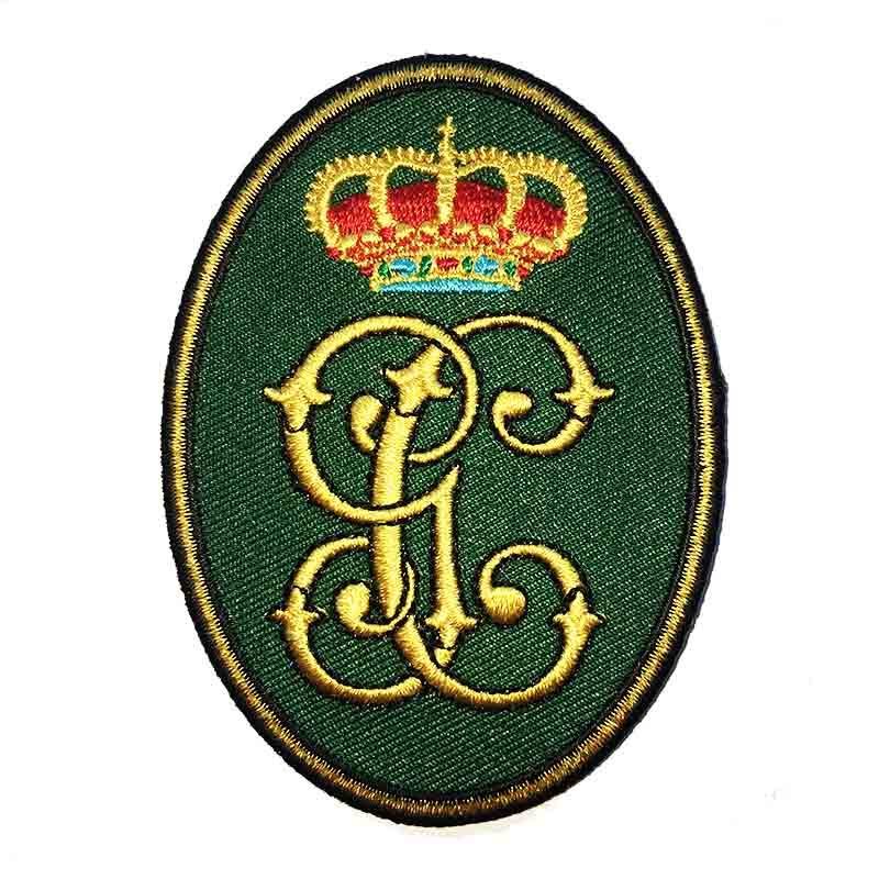 Parche bordado emblema Guardia Civil termoadhesivo de 8cm - Símbolo oficial Fuerzas y Cuerpos de Seguridad del Estado