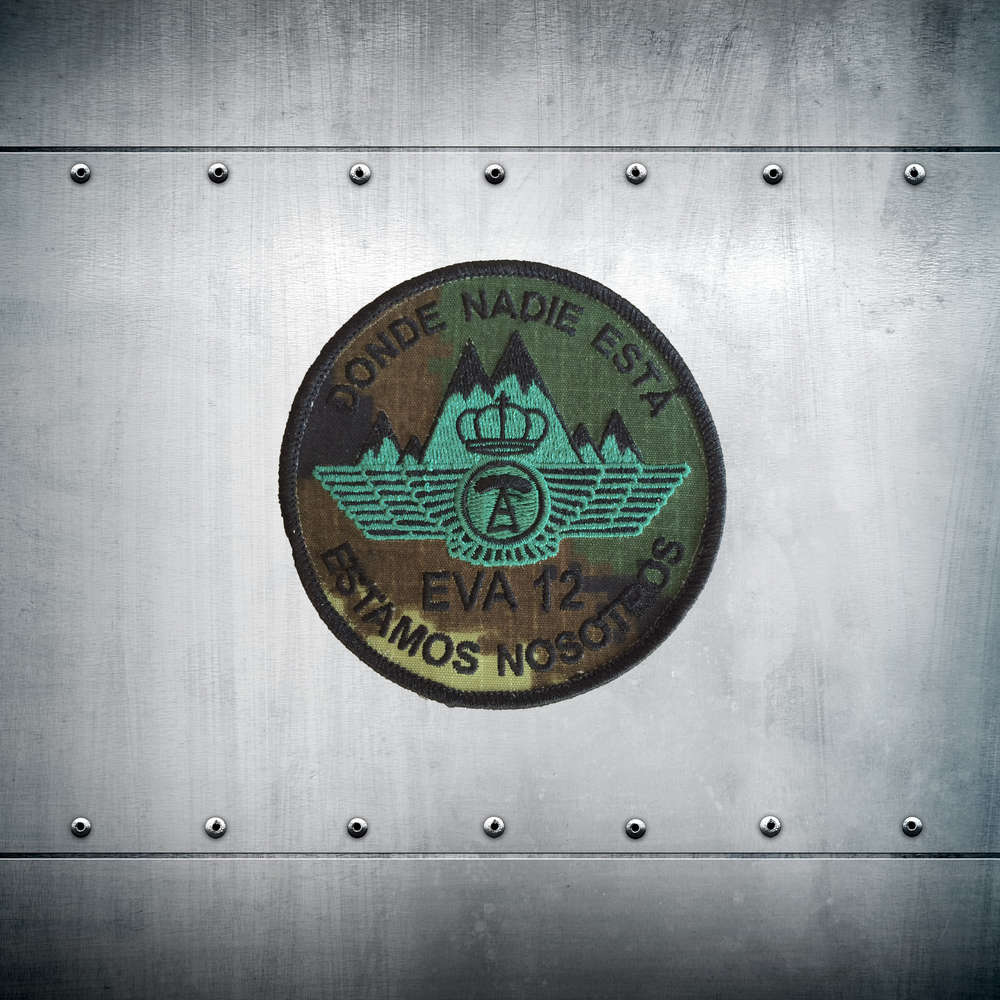 Parche bordado boscoso EVA 12 camuflaje 9cm velcro - Escuadrón Vigilancia Aérea Ejército