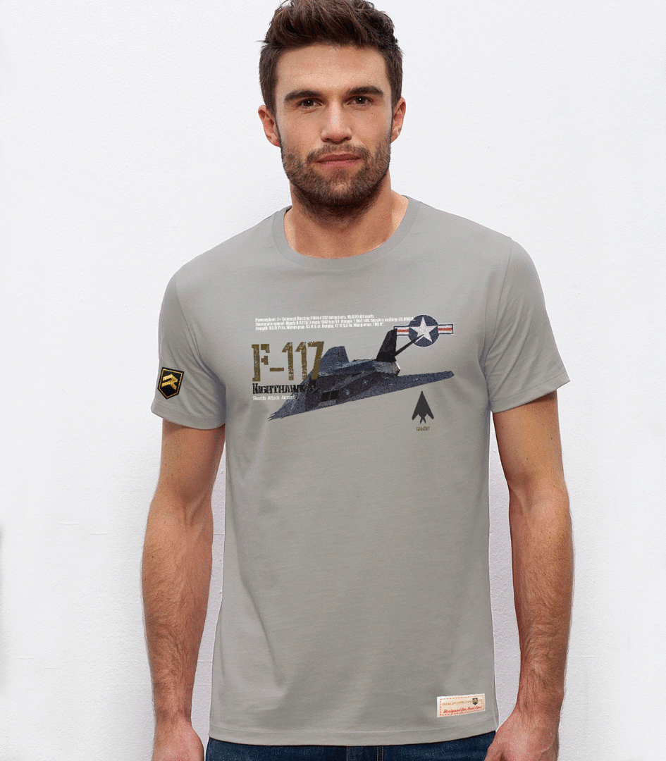 Camiseta F-117 Nighthawk Premium - Color Gris