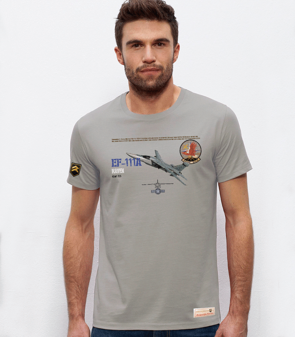Camiseta F-111 Raven USAF Premium - Color Gris
