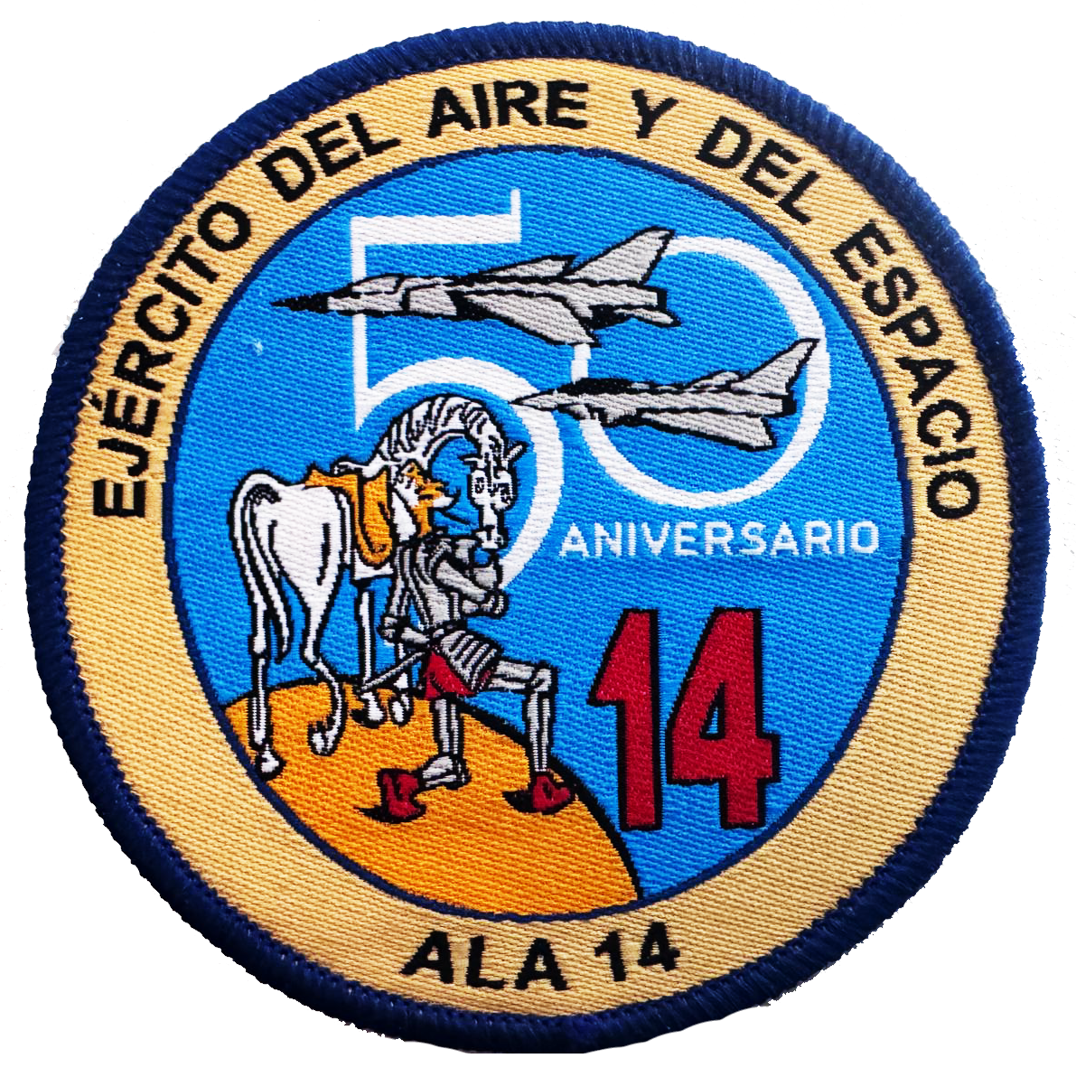 Parche tejido Ala 14. 50 Aniversario con termoadhesivo *