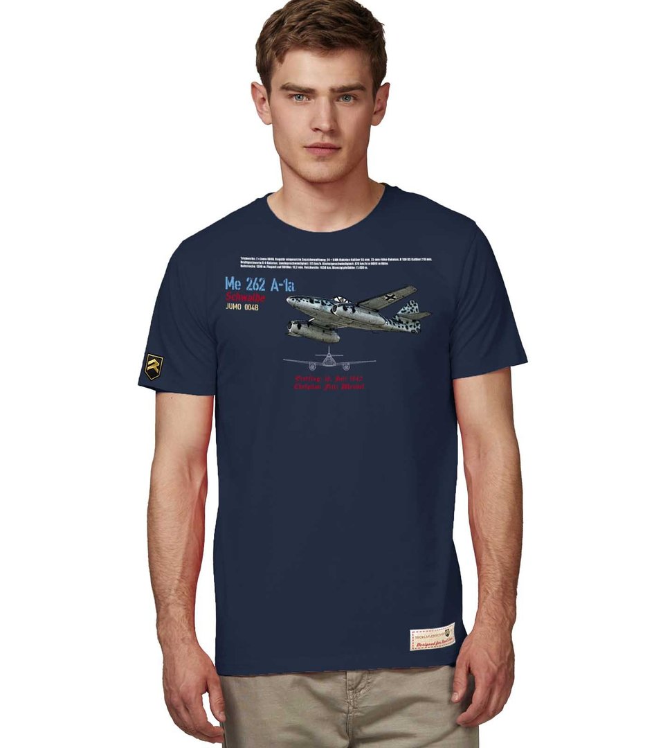 Camiseta Militar Me-262 Luftwaffe PREMIUM.