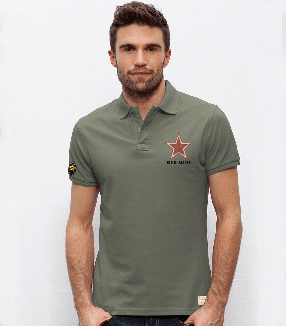 Polo piqué militar ARMY REDS color alternativo - Diseño Red Arrows aviación británica élite