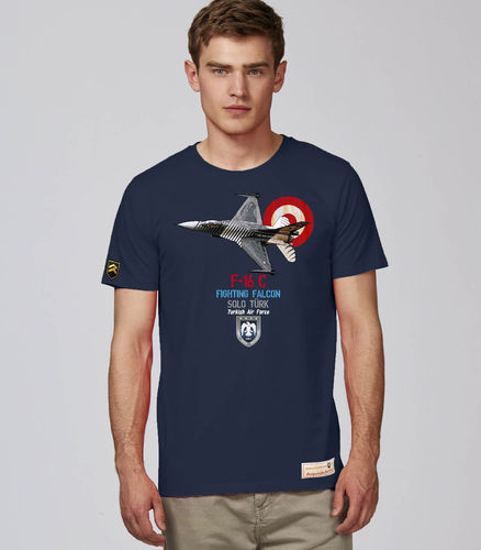 Camiseta Militar F-16 Solo Türk Turkish Air Force PREMIUM
