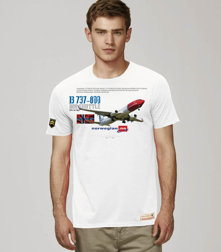 Camiseta Boeing B-737 Norwegian PREMIUM