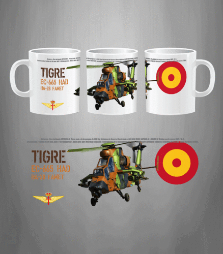 Taza Helicóptero Tigre FAMET