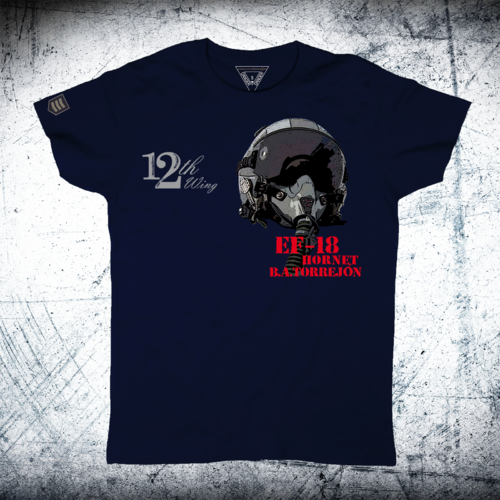 Camiseta militar 12th Wing casco ALA 12