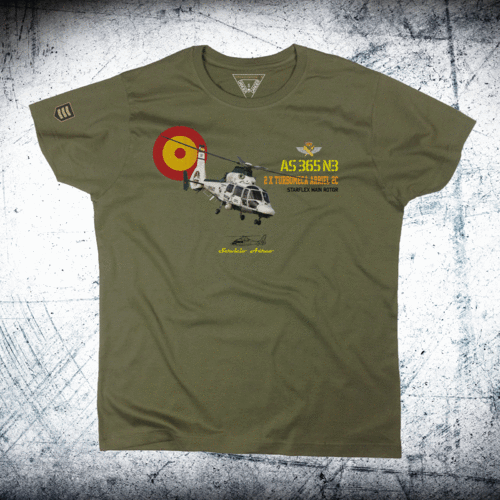 Military T-shirt Dauphin AS 365 Helicopter G.C.