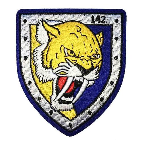 Embroidered Ala 14 142 Sqd. iron back patch