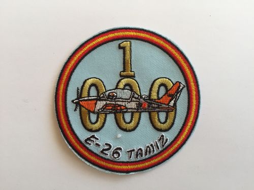 Embroidered patch E-26 TAMIZ 1000 H . Iron sticky back
