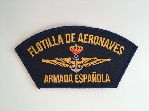 Parche bordado frontal FLOTILLA DE AERONAVES 13 cm, termoadhesivo