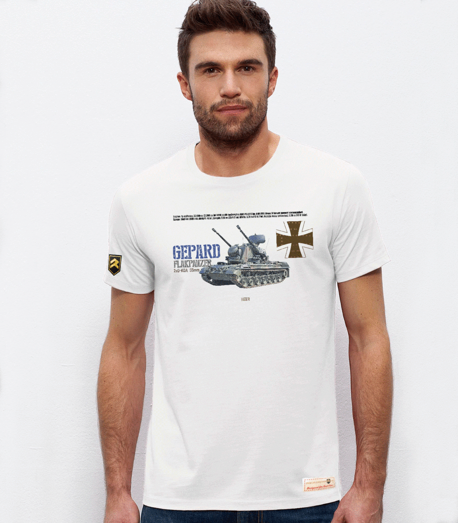 Camiseta PREMIUM Carro Flakpanzer Gepard - www.escuadrones.es