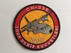 Embroidered patch CN-235 1000 h. Turkish Air Force. 10 cm, iron sticky back