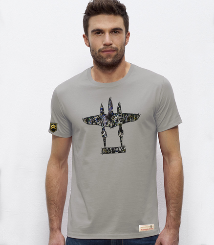 Military T-shirt PREMIUM P-38. Colo design