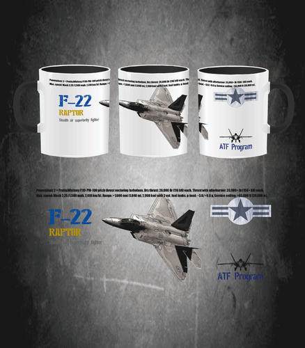 F-22 Raptor USAF Mug
