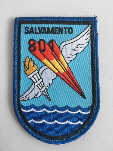 Embroidered patch shield Squadron 801