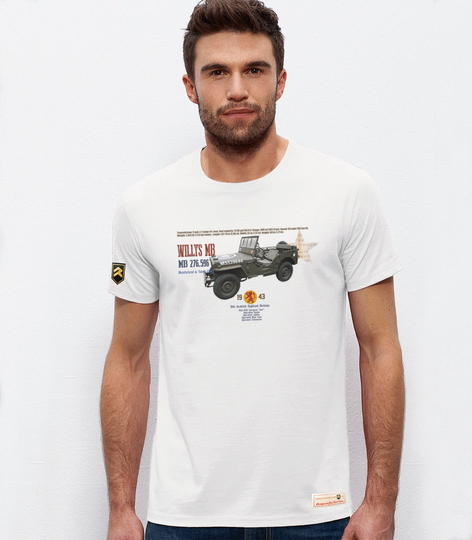 Camiseta militar premium Willys MB