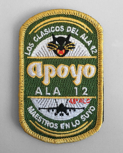 Embroiderie patch 12th wing APOYO