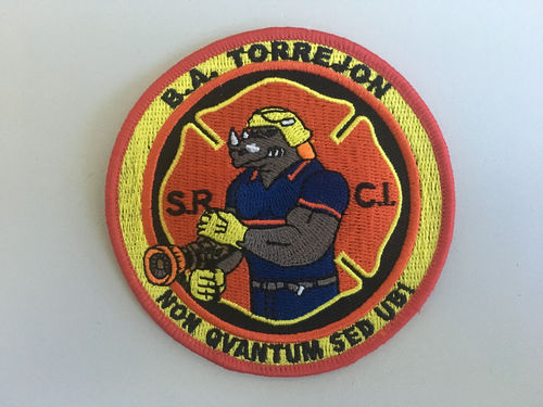 embroidered patch firefighters B.A. Torrejón