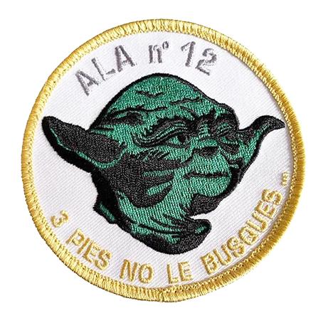 Ala 12 Yoda embroidered velcro back patch