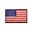 Parche bordado bandera U.S.A. 7 x 4 cm con termoadhesivo