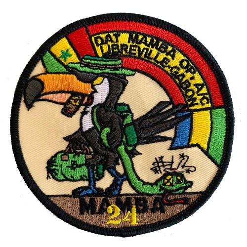Military embroidered patch Spanish MAMBA 24 TDY