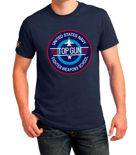 Top Gun movie logo military T-shirt