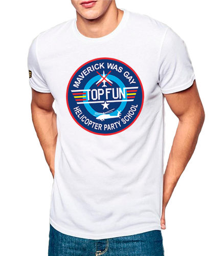 Helicopter Top Fun logo T-shirt