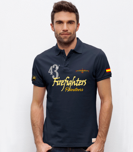 Outlet Polo 3XL navy Firefighters  43Group
