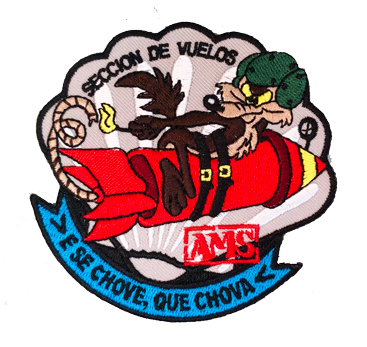 Parche bordado Sección de Vuelos Aeródromo de Santiago de Compostela