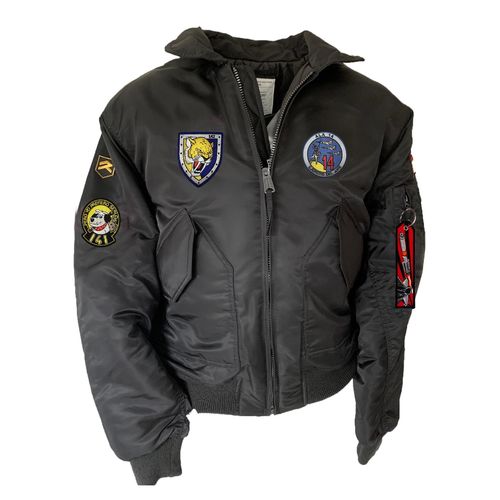 14th wing black CWU Pilot jacket
