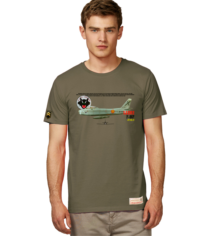 Camiseta militar Ejército del Aire F-86 Sabre Ala 12
