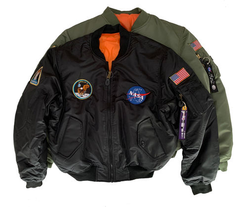 outlet black size M MA-1 Astronaut pilot jacket
